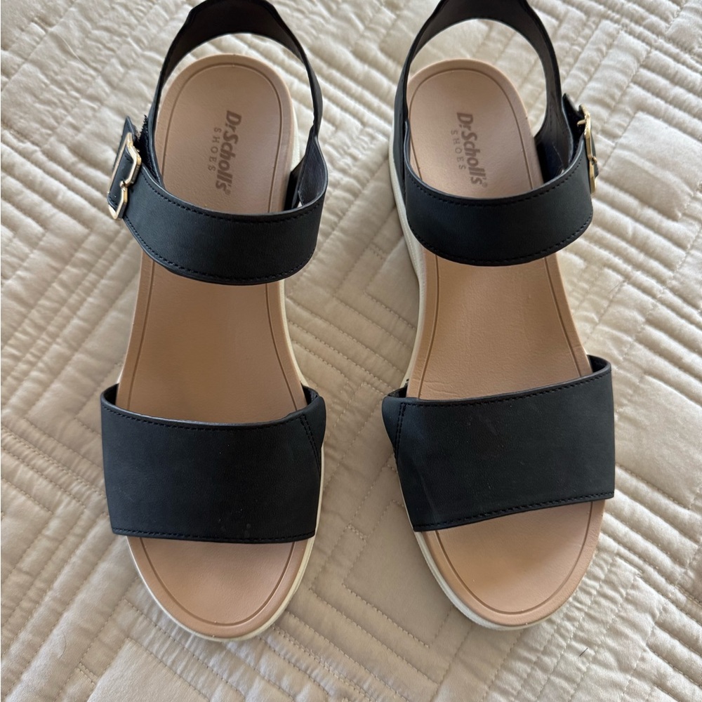 Dr. Scholl's Black and Tan Women's Sandals
Style Time off Sky